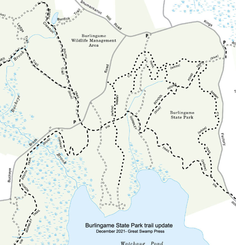 Burlingame State Park Trail Update – Great Swamp Press